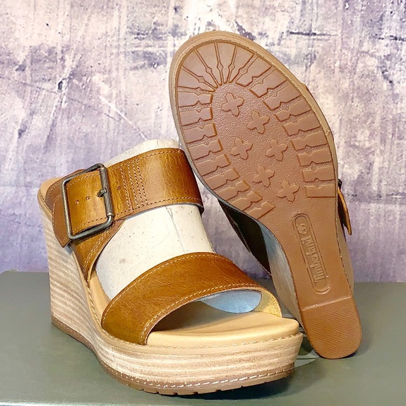 Timberland Brenton Buckle Slide Sandal Tan Brown - Picture 5 of 8